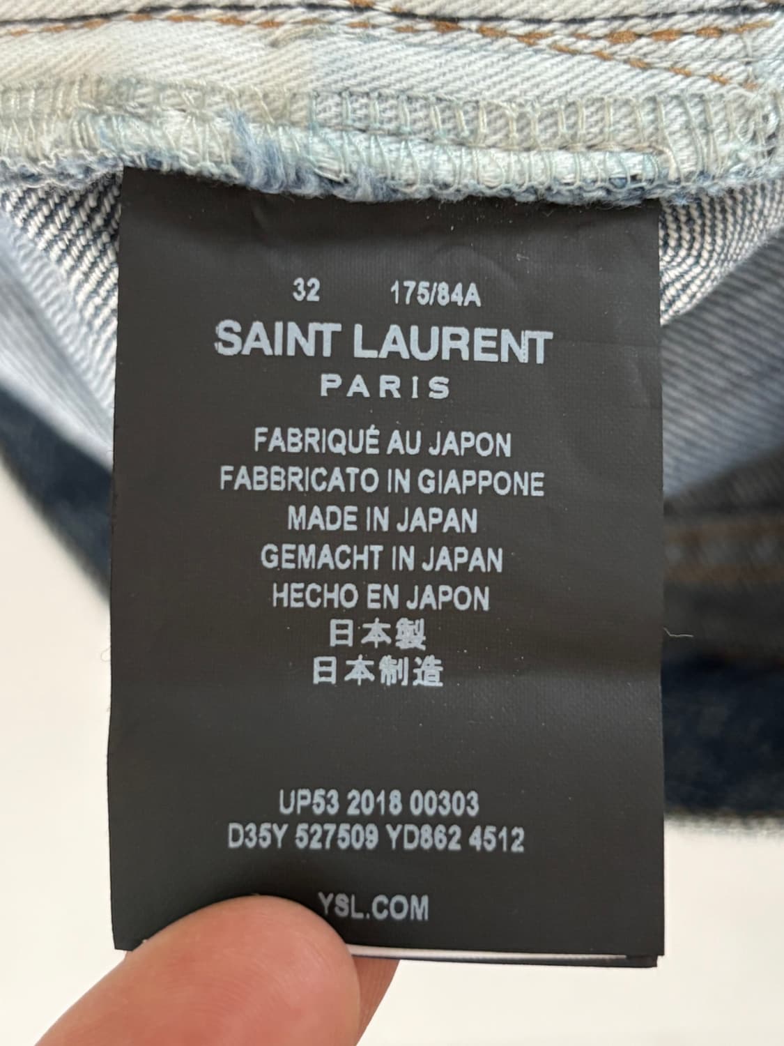 Saint Laurent 생로랑 18FW 디스 데님 팬츠 상품이미지9