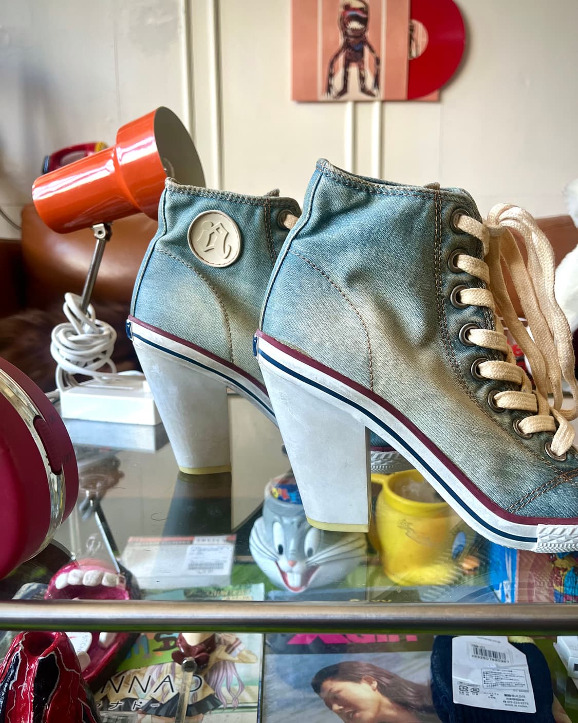 Ash ArchiveWashed  Denim High Heels 상품이미지4