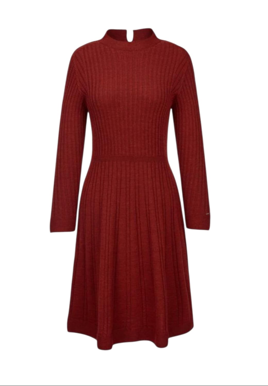 헤지스레이디스 레드 골지 니트 미디원피스 55 상품이미지7