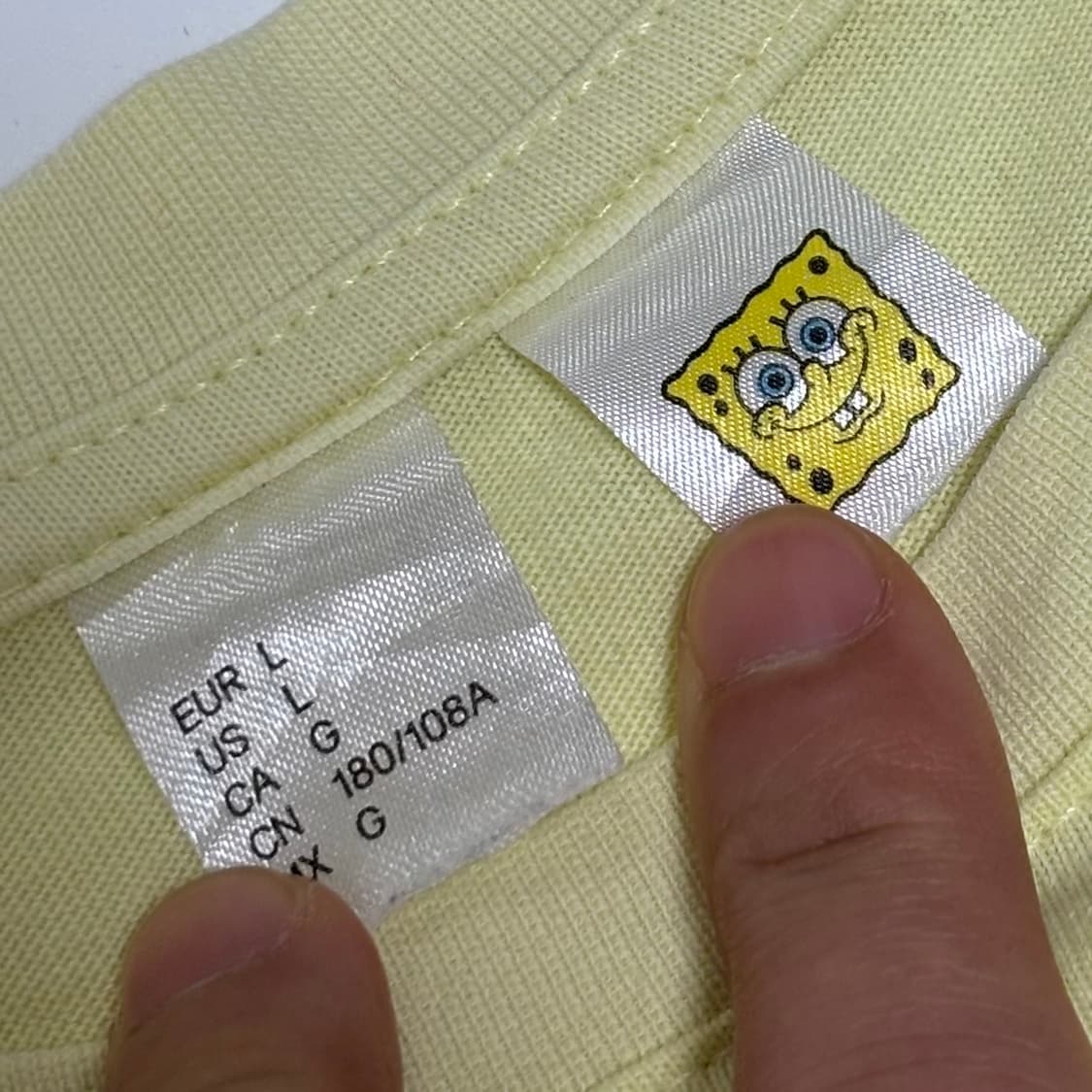 'Oh Buoy' 백로고 페일 옐로우 롱슬리브 상품이미지3