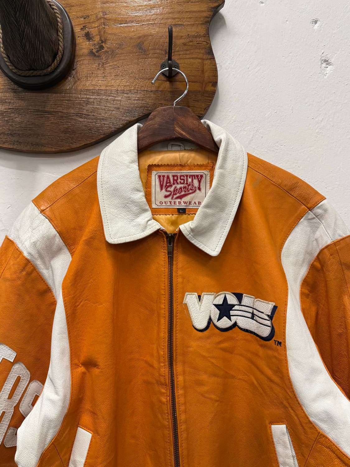 L) Varsity Sports Leather Vintage Varsit 상품이미지1