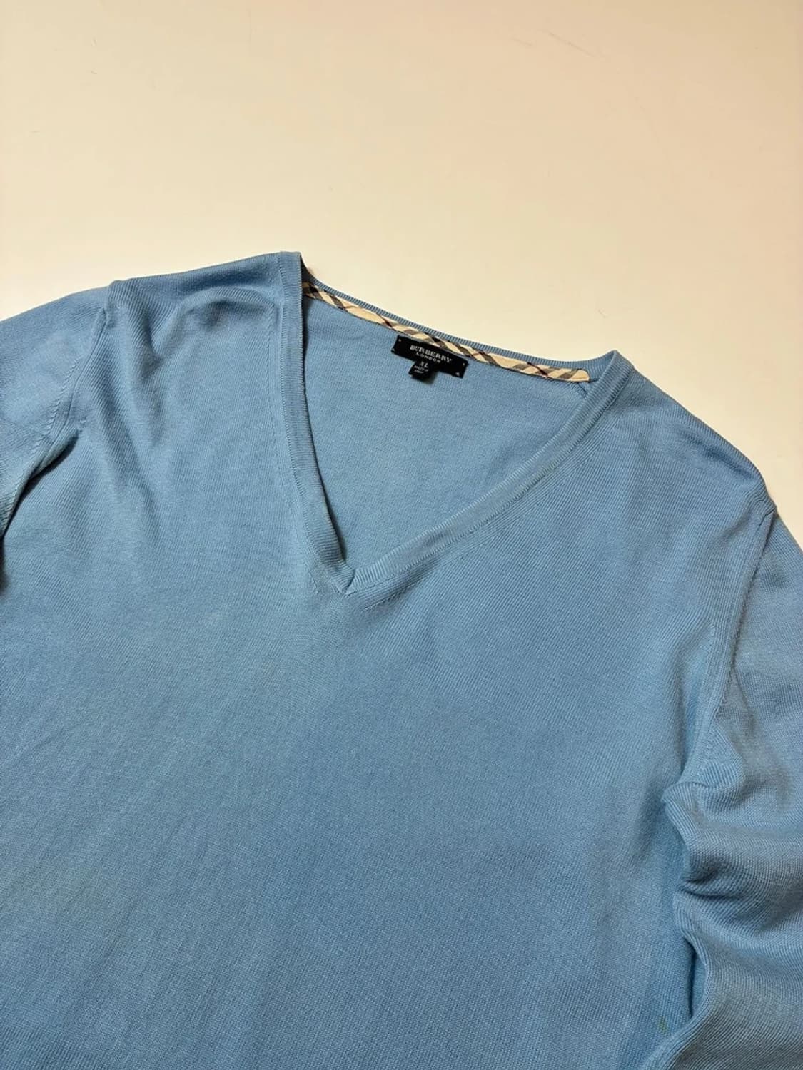 버버리 00's 코튼 브이넥 7부 니트 PN8373 상품이미지2
