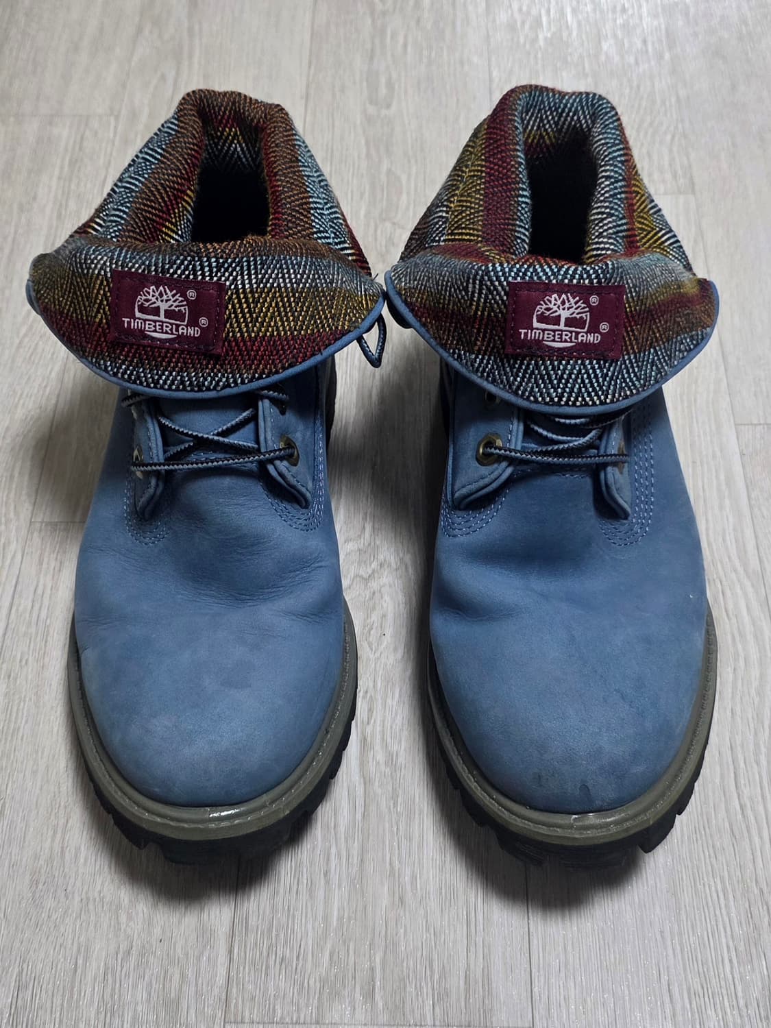 팀버랜드 롤탑 스웨이드 블루 앵클부츠 (255~260) 상품이미지1