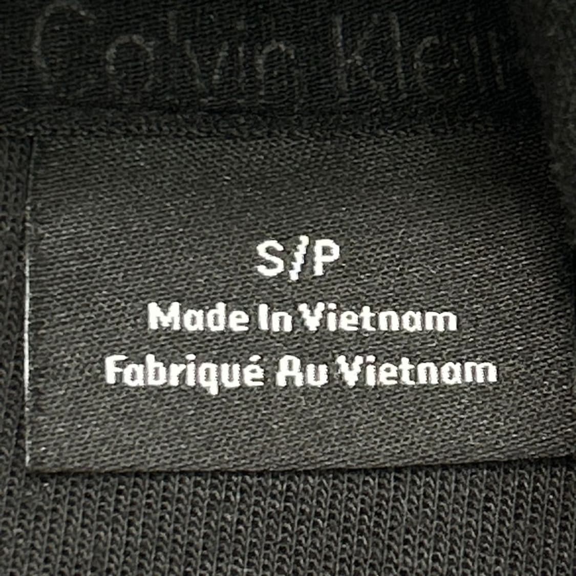 캘빈클라인 퍼포먼스 블랙 화이트 자수로고 폴리 코튼 혼방 후드티 S 상품이미지4