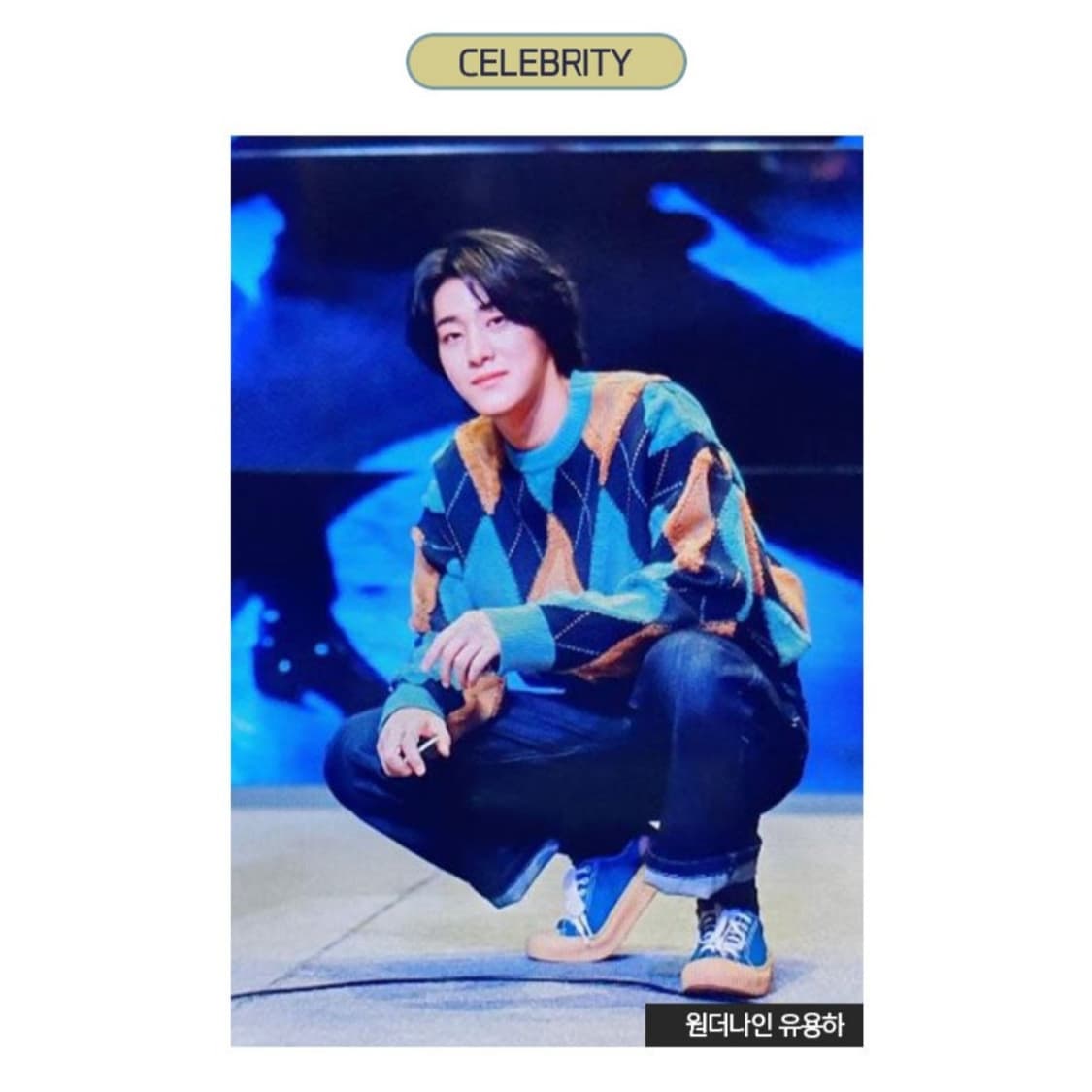 제너럴아이디어 레트로 아가일 오버핏 니트 M 상품이미지2