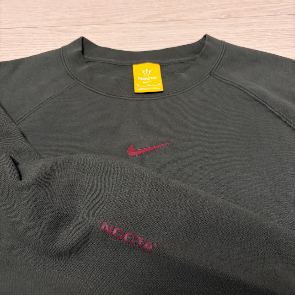 나이키 X NOCTA 녹타 플리스 CS 크루 카고 카키 맨투맨 상품이미지3