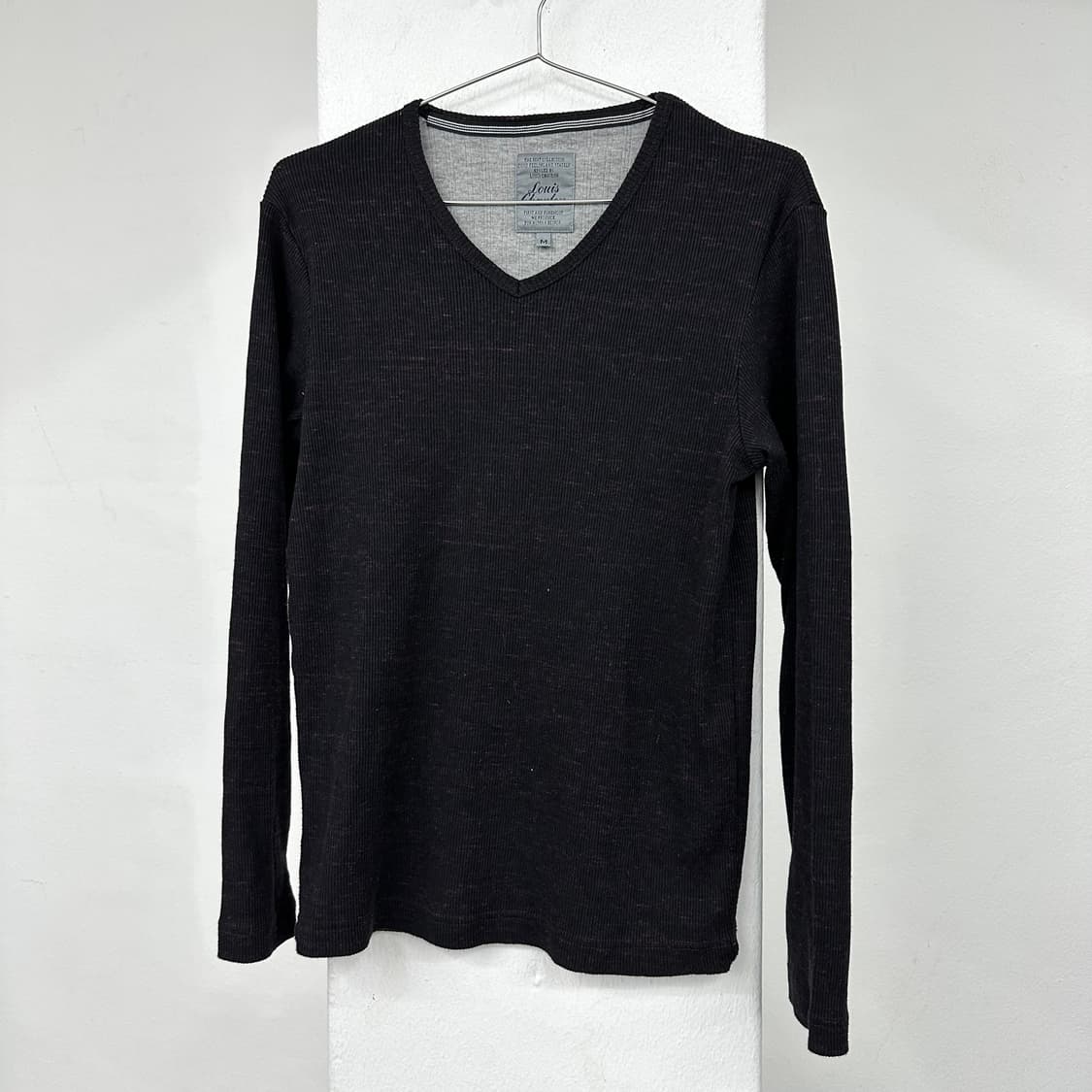 burgundy v-neck long sleeve 상품이미지4