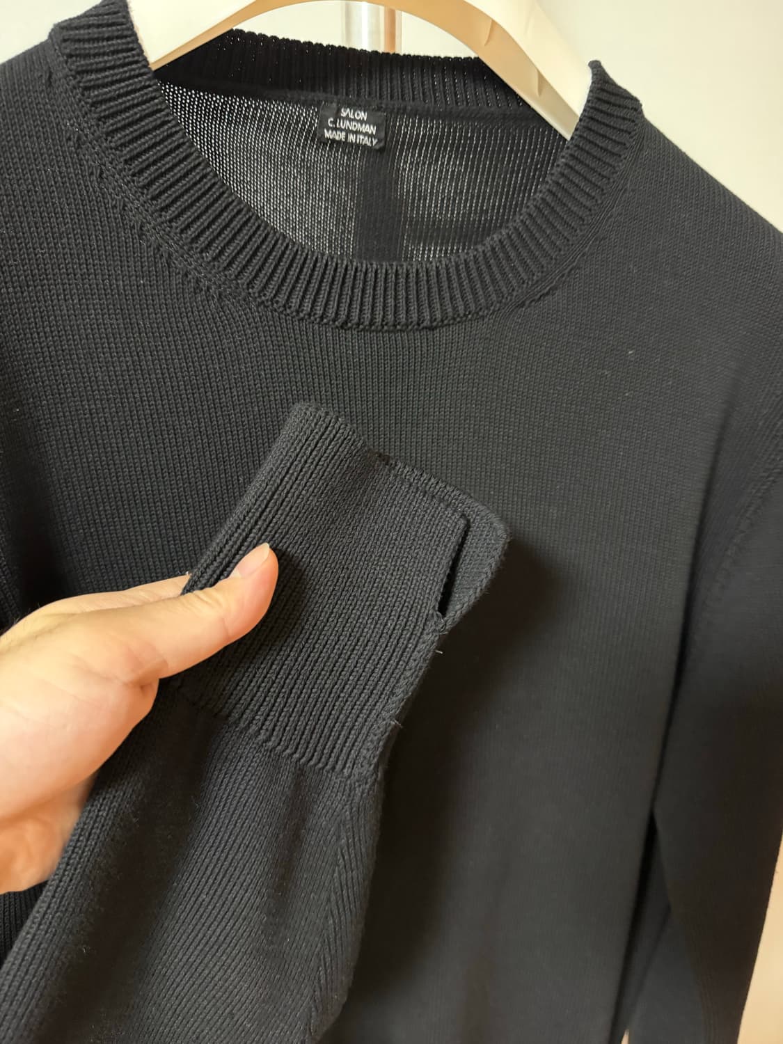 코튼 크루넥 니트 상품이미지3