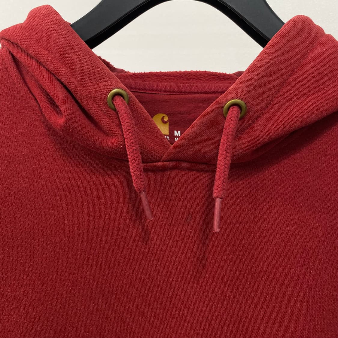 칼하트 기모 후드 티셔츠 레드 상품이미지4