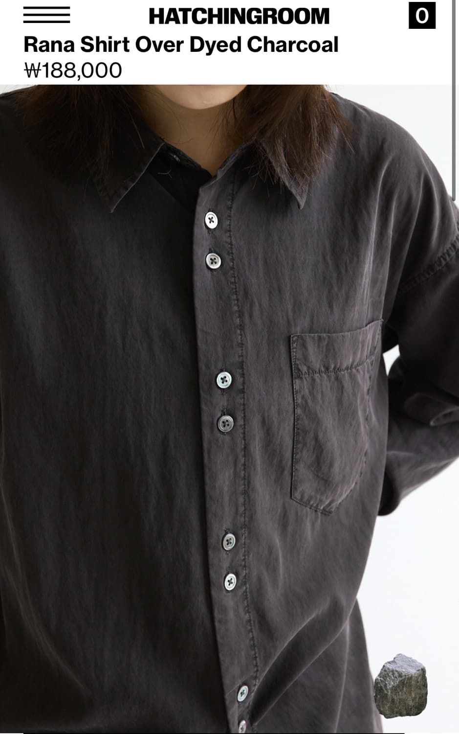 해칭룸 라나셔츠 차콜 4 상품이미지2