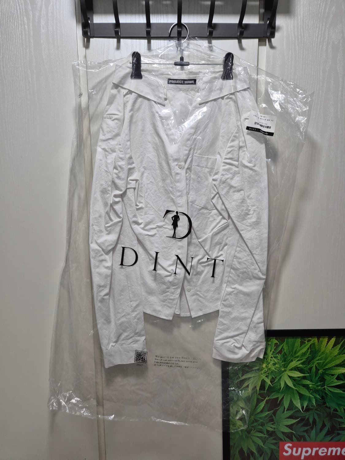 (세일)(새상품)DINT 딘트 .화이트 면셔츠 블라우스 상품이미지1