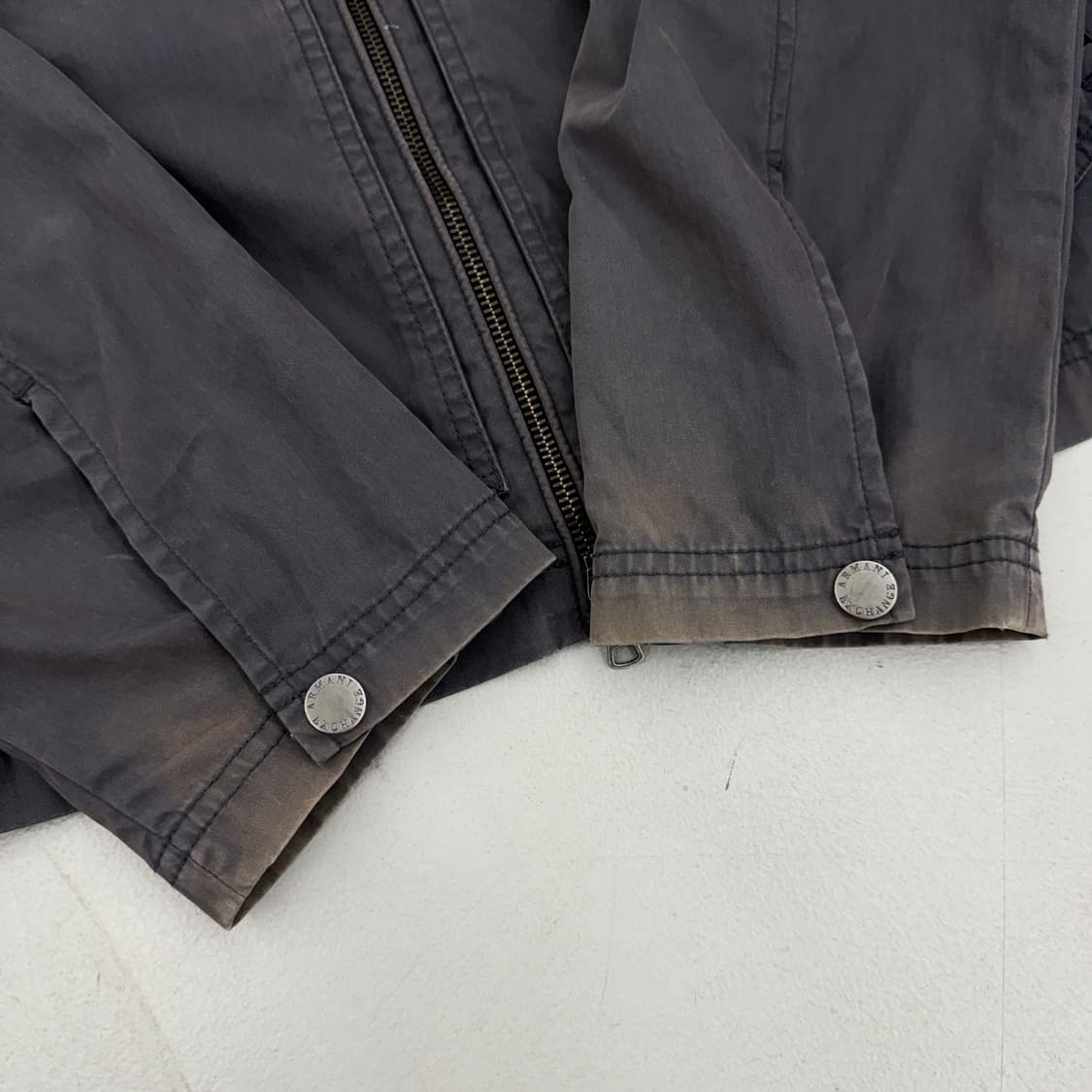 아르마니 익스체인지 페이딩 코튼 바이커 자켓 상품이미지4