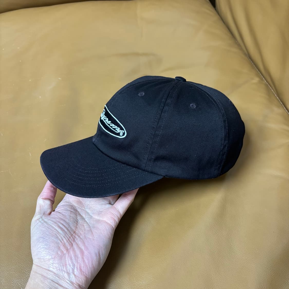 슈프림 6패널 볼캡 모자 23ss 오발 블랙 상품이미지4