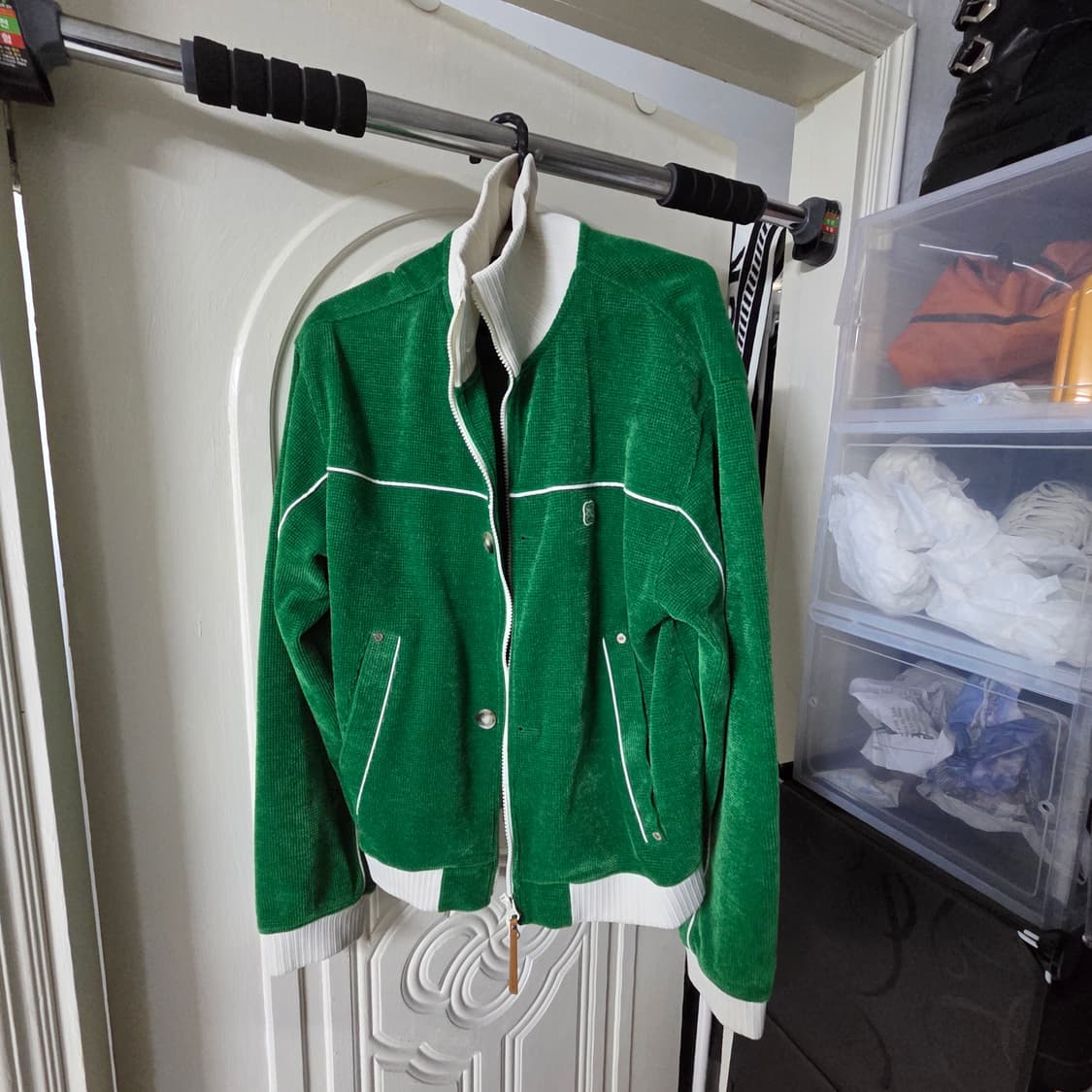 하젠 벨루어 숏 트랙 자켓 펀 그린 XL 상품이미지4