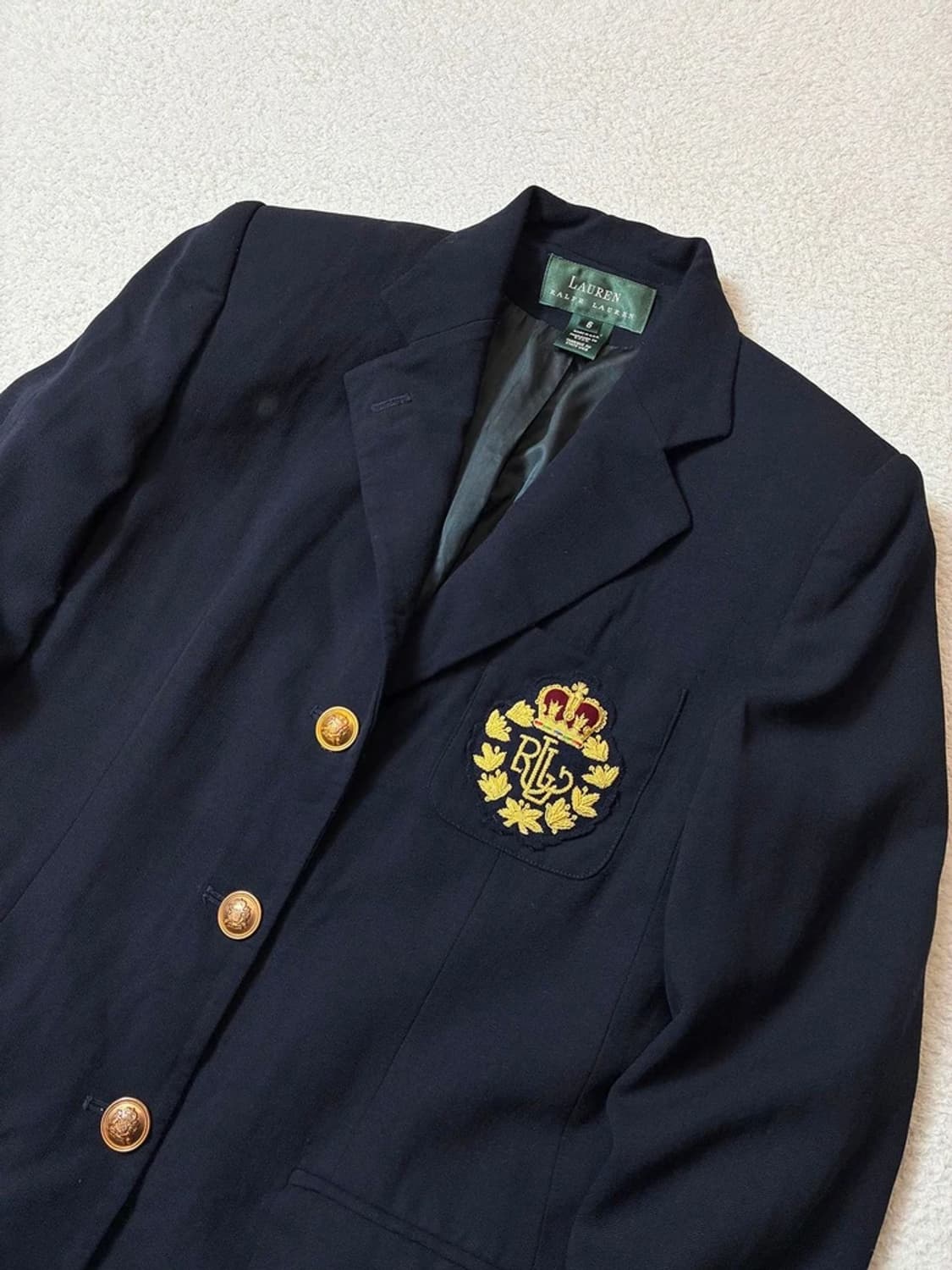 로렌 랄프로렌 00's 크레스트 금장 3B 블레이저 자켓 PN6911 상품이미지2