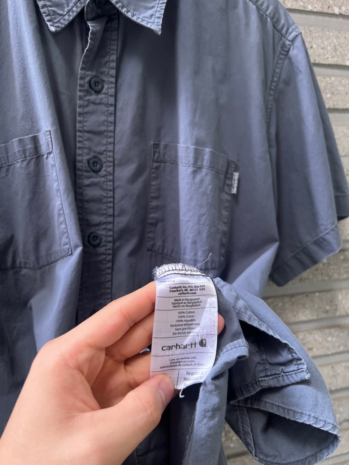 [XL]칼하트 USA 2포켓 블루스톤 워크 셔츠 상품이미지7