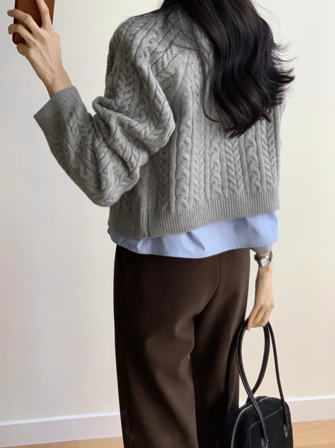 (새상품, 미개봉) 98도씨 워크 히든밴딩 일자 슬랙스 (도톰ver.) 상품이미지3