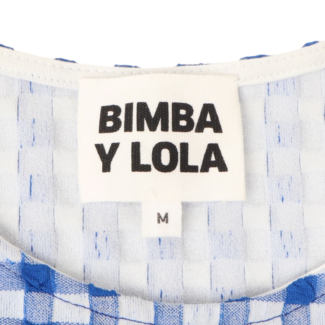 Bimba y lola 깅엄 체크 오픈숄더 티셔츠 상품이미지8
