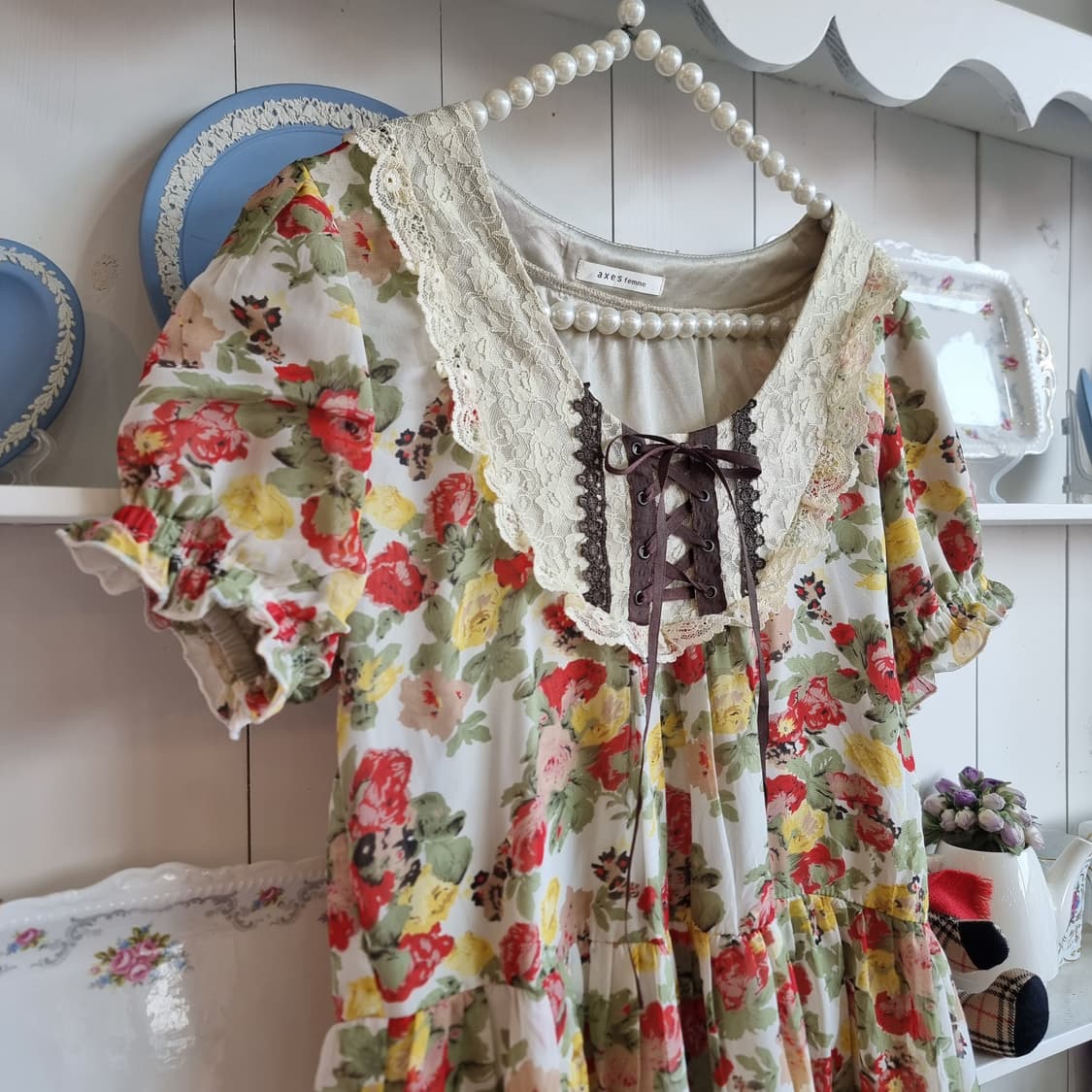 (axes femme(엑시즈팜)) 로맨틱 플라워 원피스 상품이미지4