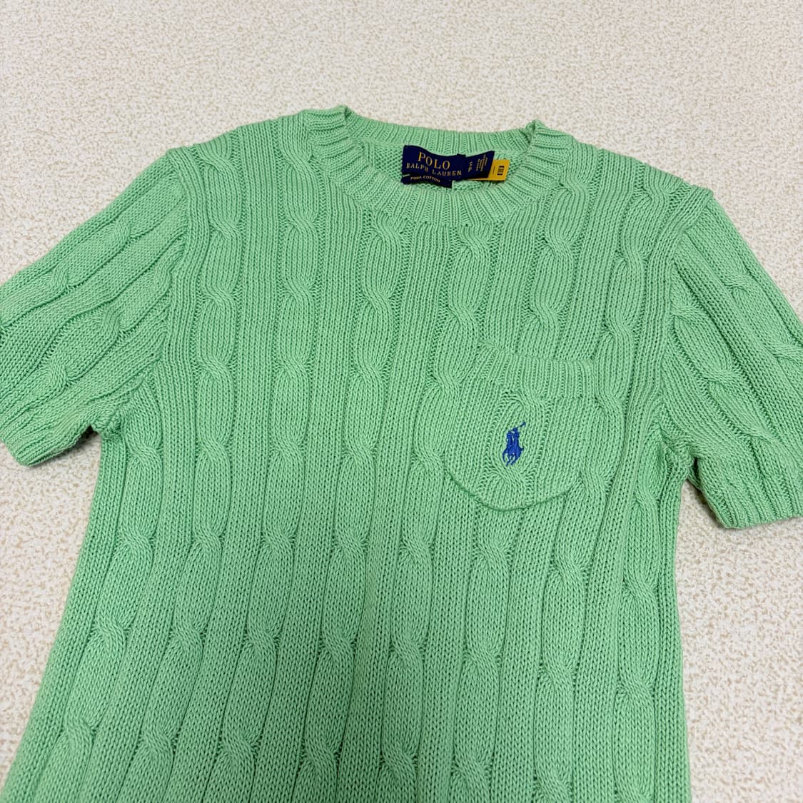 정품 폴로랄프로렌 여성 케이블 반팔 니트, 가디건 상품이미지7