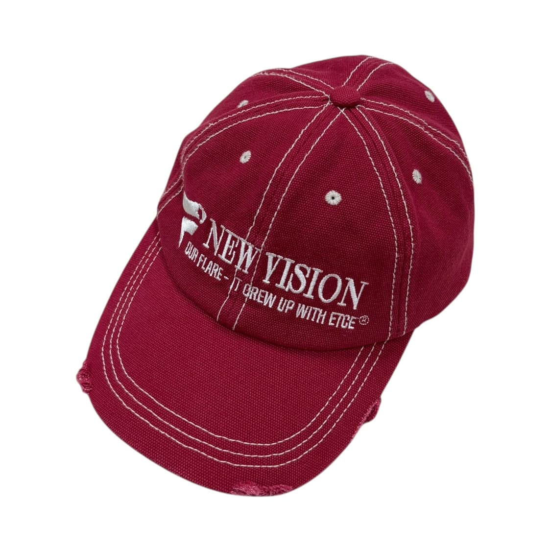 ETCE 뉴 비전 디스트로이드 워시드 볼캡 모자 스티치 레드 L 상품이미지2