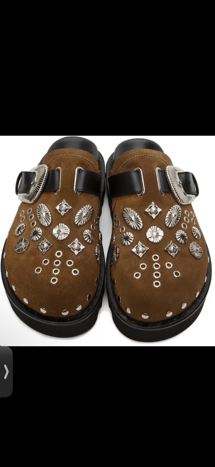 토가 비빌리스 스웨이드 뮬 SaBot 로퍼 브라운 43 상품이미지1