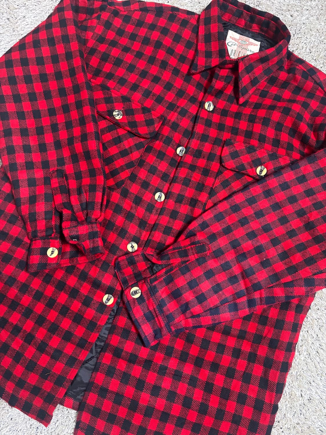 일본판 체크자켓 사이즈 105 상품이미지2