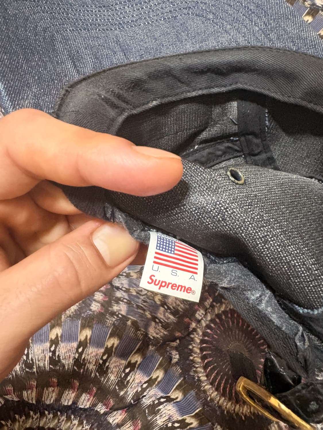 Supreme denim camp cap 상품이미지4