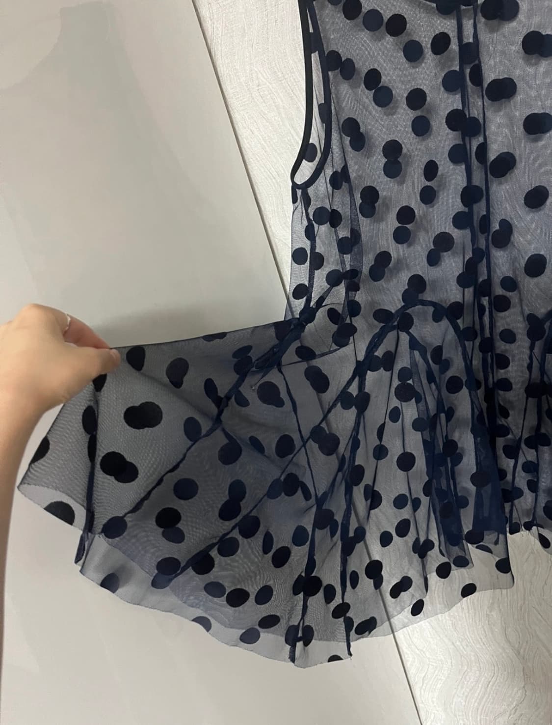 [nocontent]노컨텐츠 네이비 도트 원피스 🔵 (공식 품절) 상품이미지4