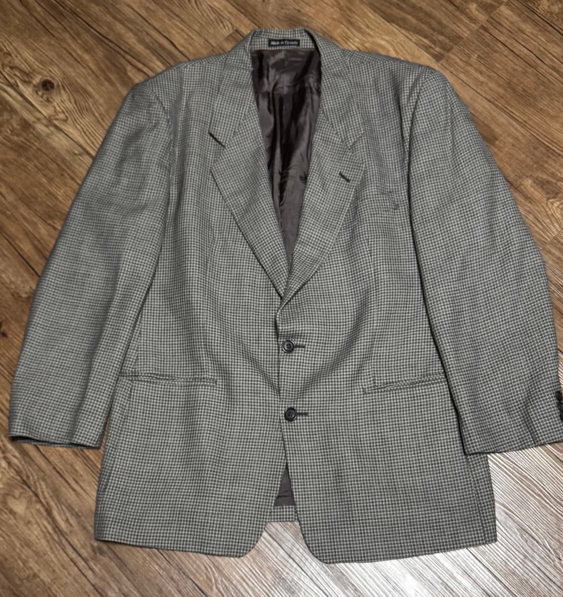 입생로랑 캐나다 하운즈투스 체크 울 자켓 상품이미지2