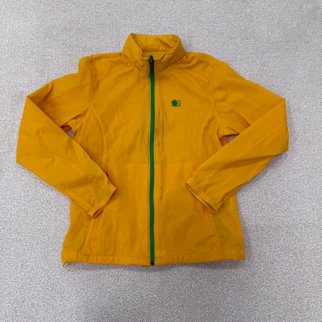 [실측확인] 코오롱스포츠 여성 옐로우 등산 윈드자켓 1230T2 상품이미지1