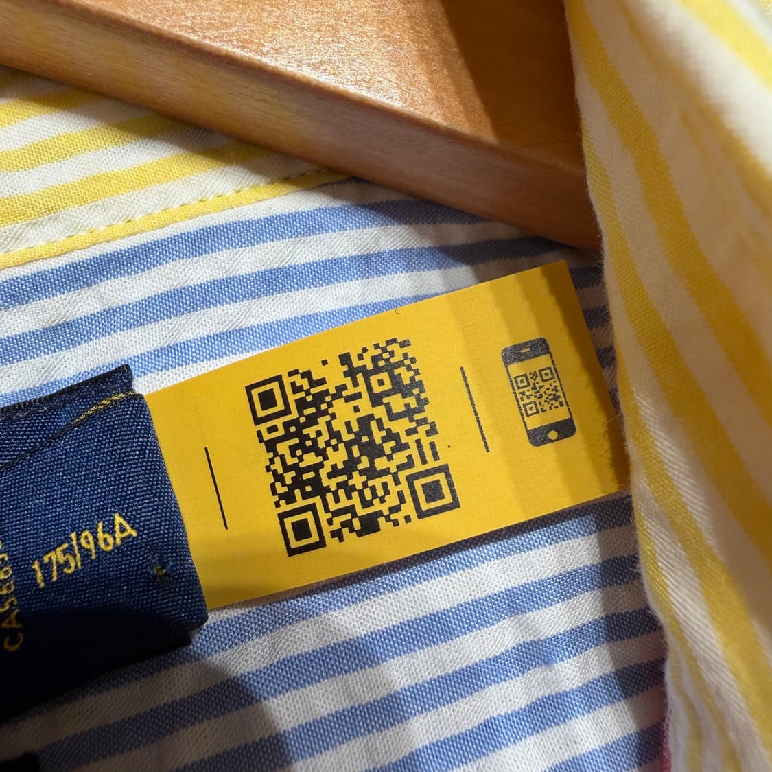 폴로랄프로렌 클래식핏 시어서커 반팔 셔츠 M 컬러블록 QR 상품이미지4