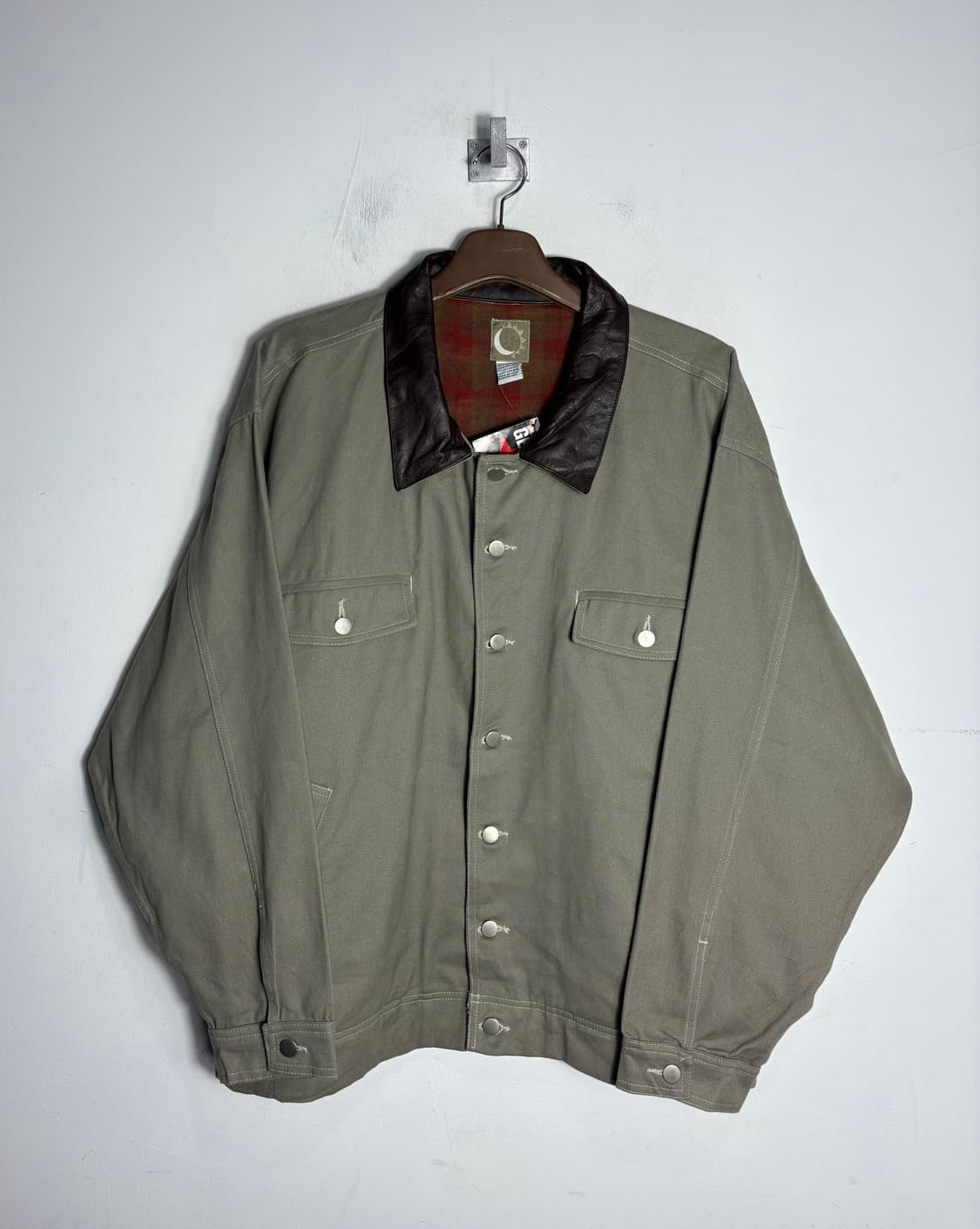 Malboro 말보로 90s 가죽 카라 자켓 (미사용) 상품이미지1