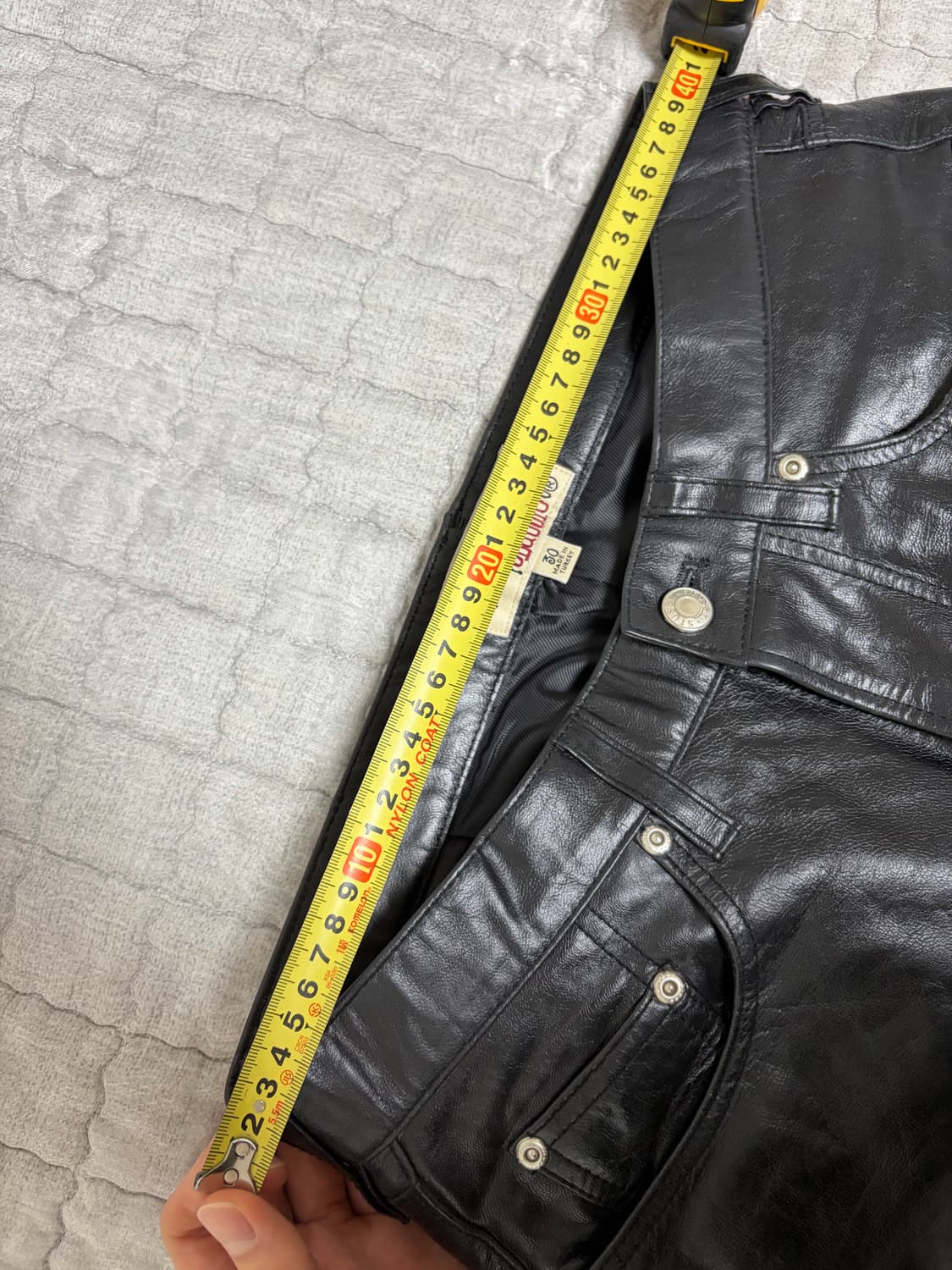 스투시 뉴클래식 레더팬츠 30 상품이미지3