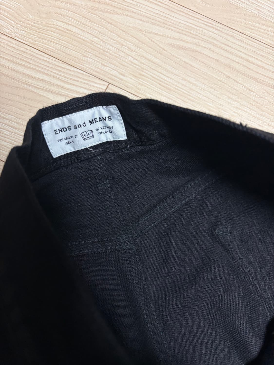 엔즈앤드민즈 ends and means 블랙 데님  상품이미지4