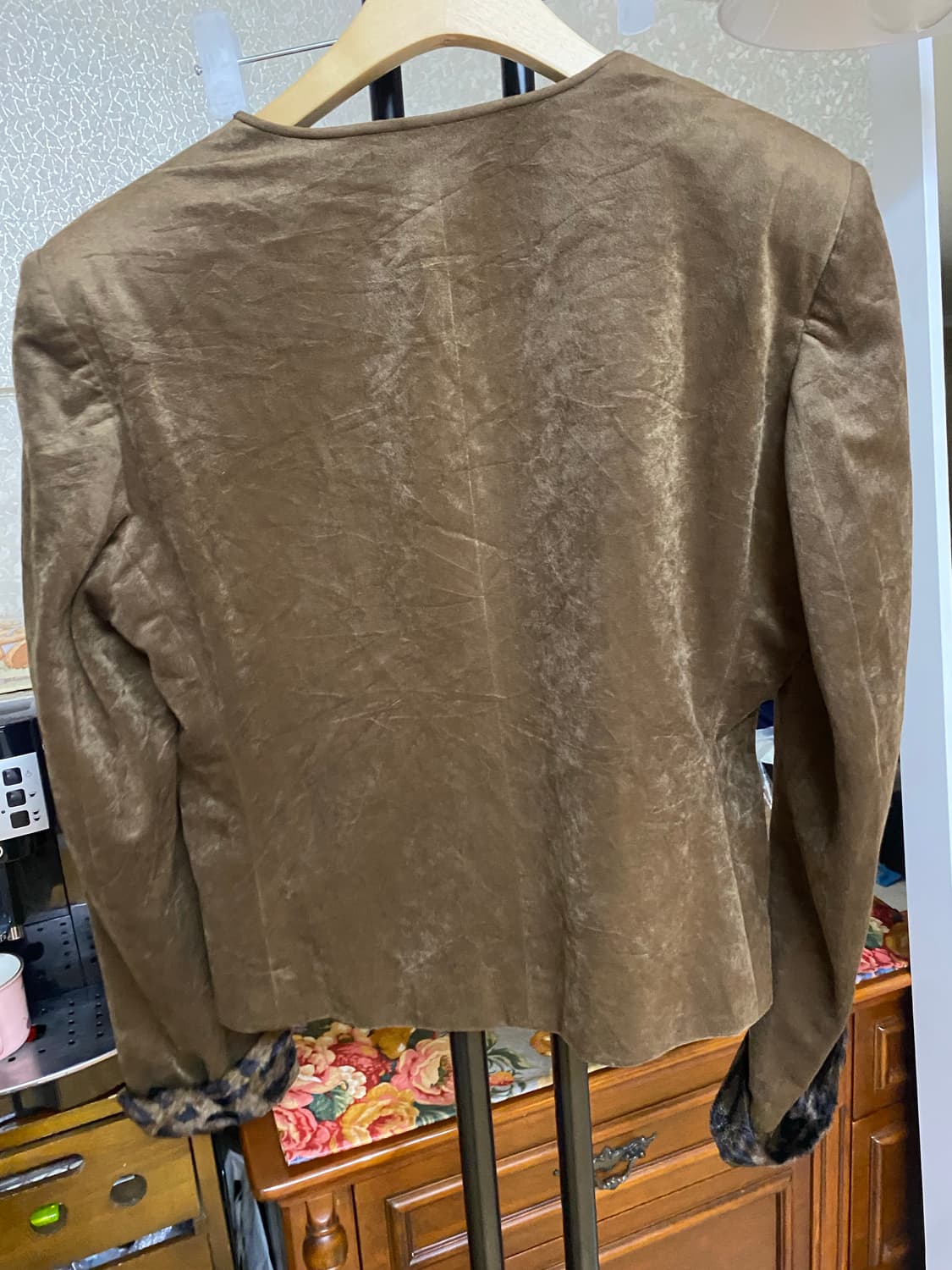 호피 배색 자켓 상품이미지2