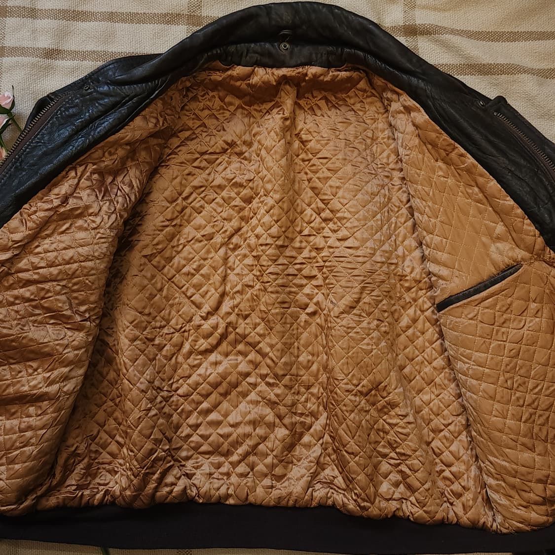 90s 빈티지 가죽자켓 A2 레더자켓 레더 플라이트 재킷 52 상품이미지4