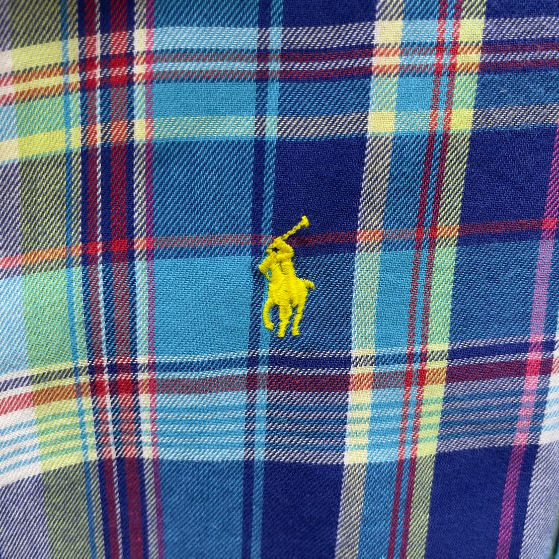 폴로랄프로렌 릴렉스드핏 체크셔츠(옐로우포니) 상품이미지3