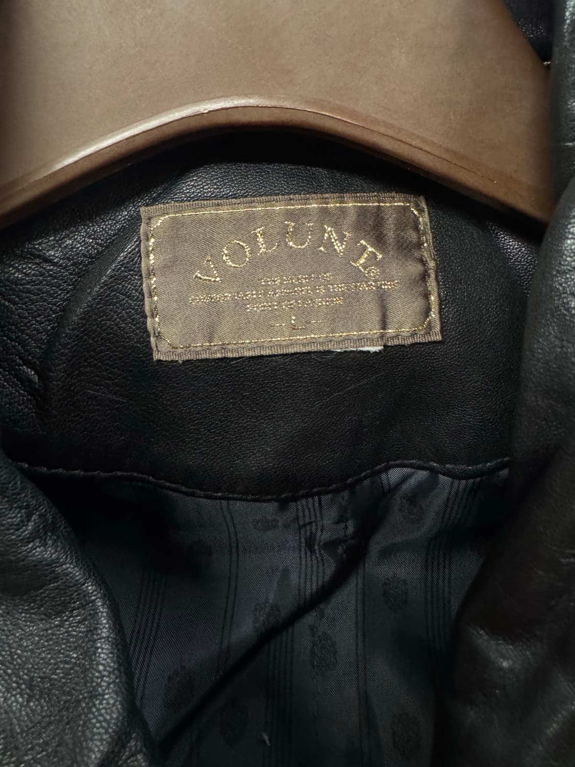 90s JPN VINTAGE 양가죽 레더 블루종 자켓 블랙 상품이미지5