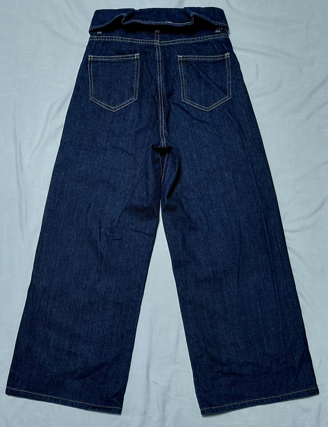 [EMODA] 에모다 하이웨이스트 폴드 오버 와이드 데님 (사이즈 1) 상품이미지7