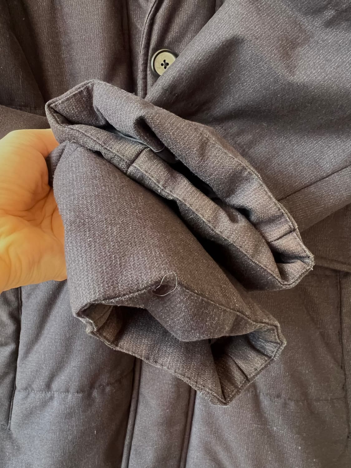 코모도스퀘어 남성 네이비 패딩 싱글코트
 상품이미지4