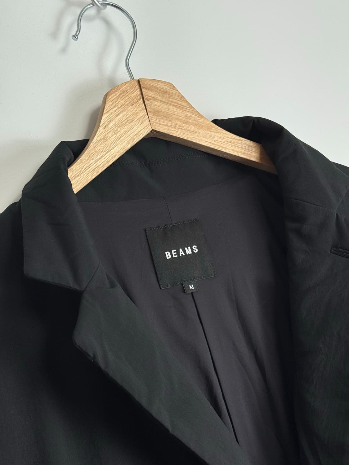 빔즈 안솜 패딩 오버 코트 블랙 M 상품이미지4