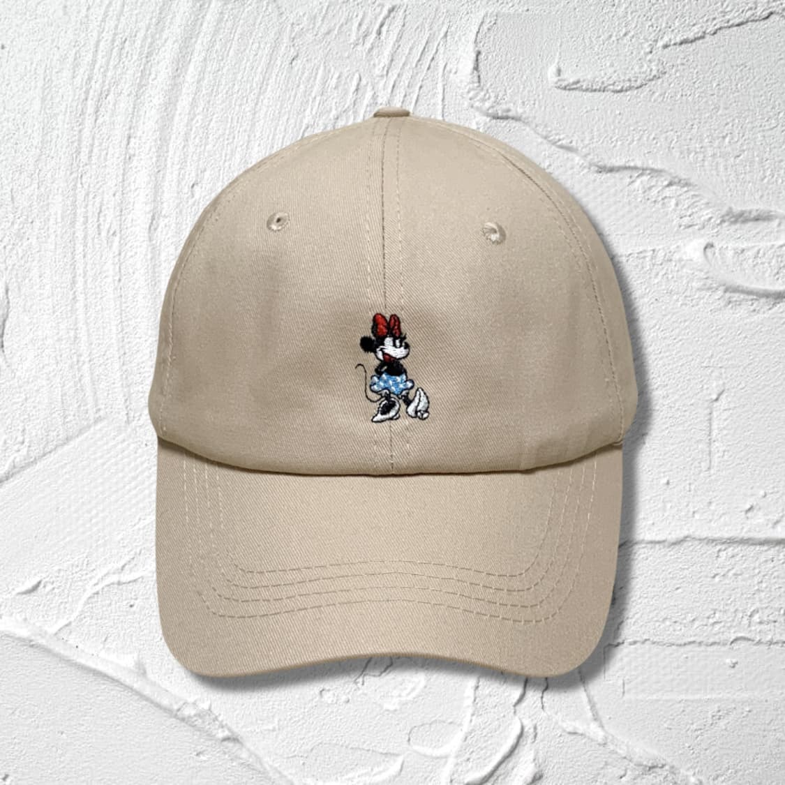 Disney Minnie Mouse Beige Baseball Cap 상품이미지1