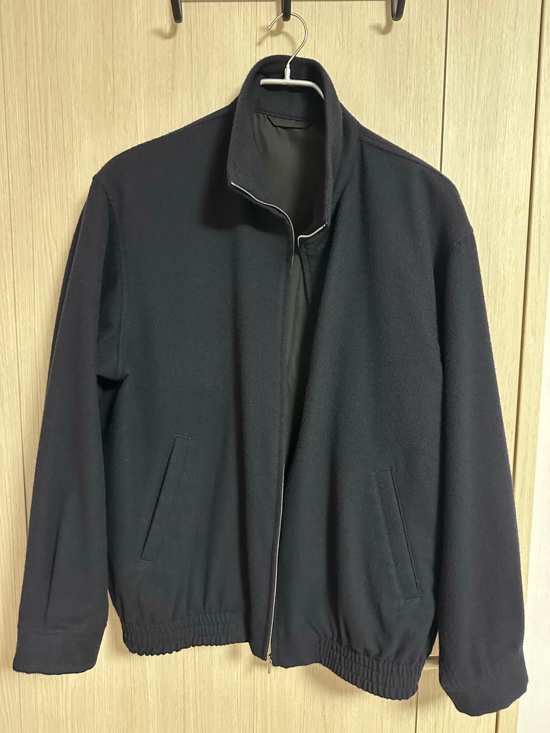 3size) comoli 22aw 캐시미어 트랙 자켓 네이비 상품이미지3