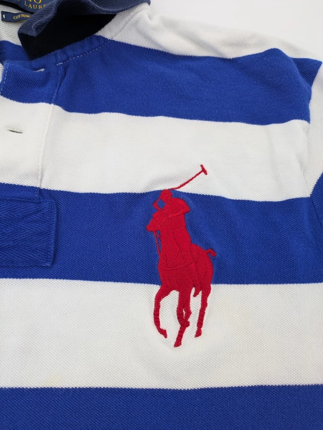 폴로 랄프로렌 빅포니 성조기 스트라이프 카라티 상품이미지3