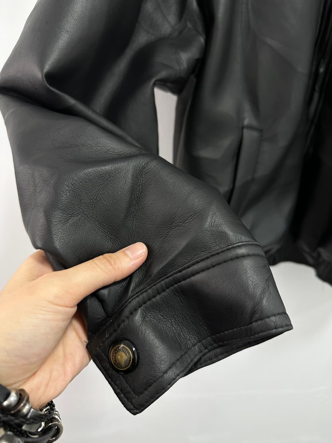 Vintage leather blouson 상품이미지8