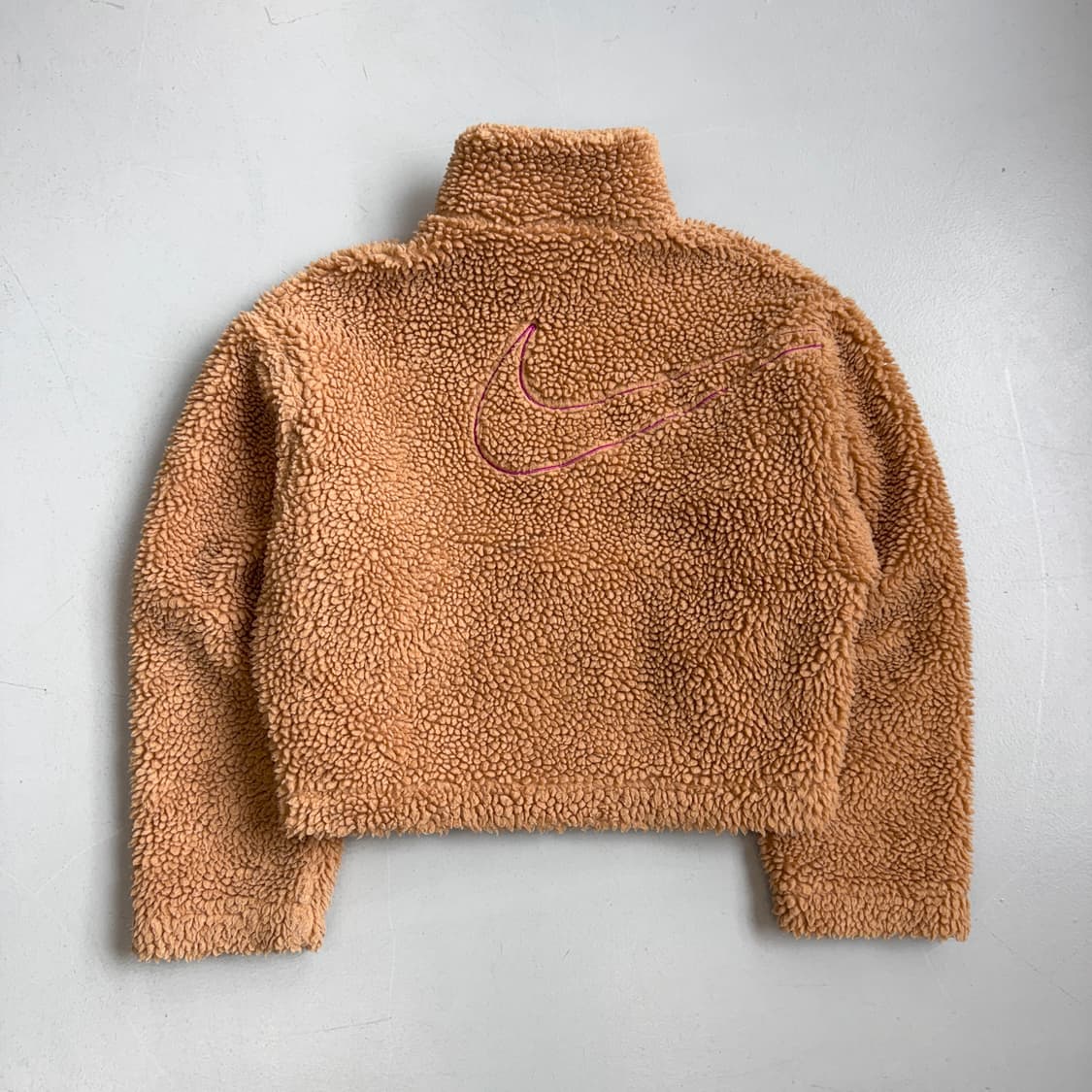 나이키 스우시 빅로고 쉐르파 크롭 플리스 자켓 상품이미지3
