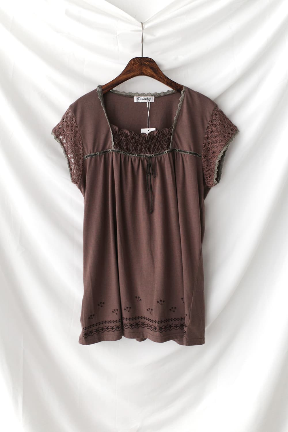 lace crochet half T 상품이미지1