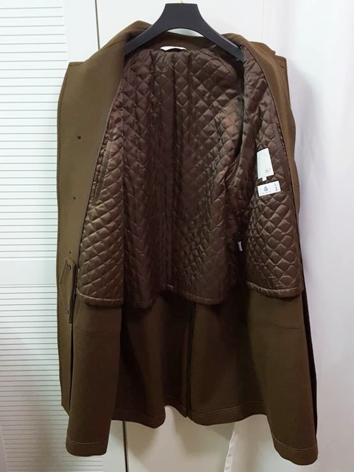 247시리즈 남성 다크브라운 울 발마칸 코트 100 상품이미지5