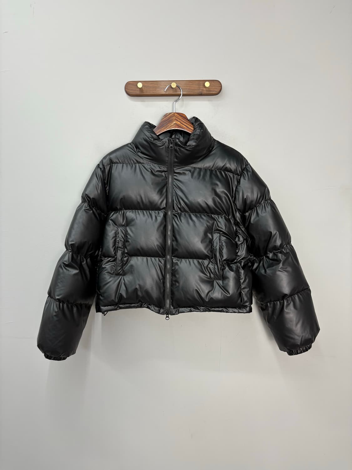 라퍼지스토어 블랙 크롭 푸퍼패딩 A2963 상품이미지2